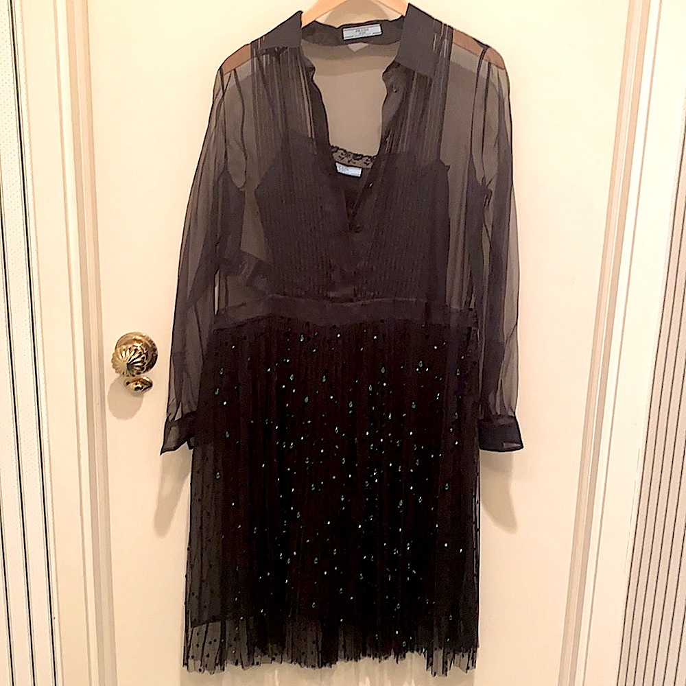Prada Black beaded dress